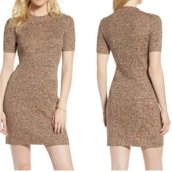 Madewell Mocked Neck Marled Dress size medium